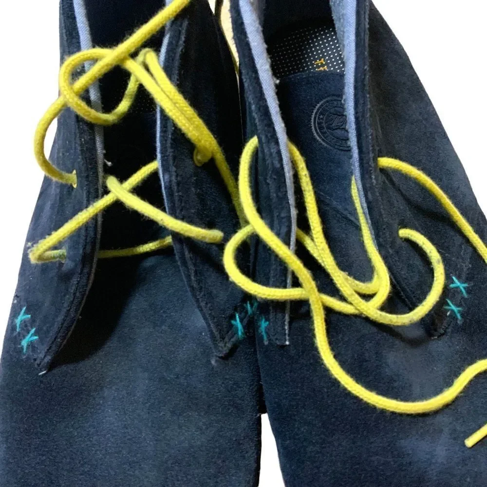 TED BAKER Abdon 2 Leather Blue Chukka Boots Size 13